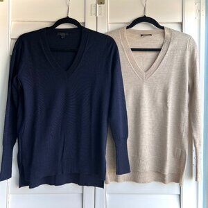 J Crew 100% merino wool sweaters